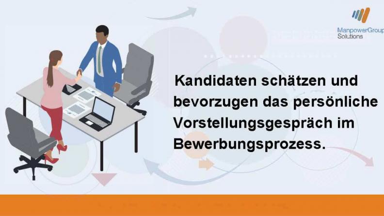 Kandidaten schätzen das persönliche Gespräch