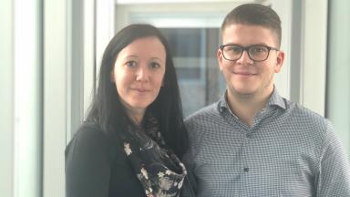 Recruiting-Kollegen Melanie und Thomas Recruiting-Kollegen Melanie und Thomas