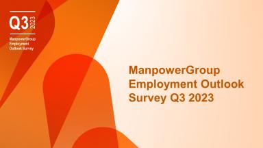 ManpowerGroup Employment Outlook Survey Q3/2023